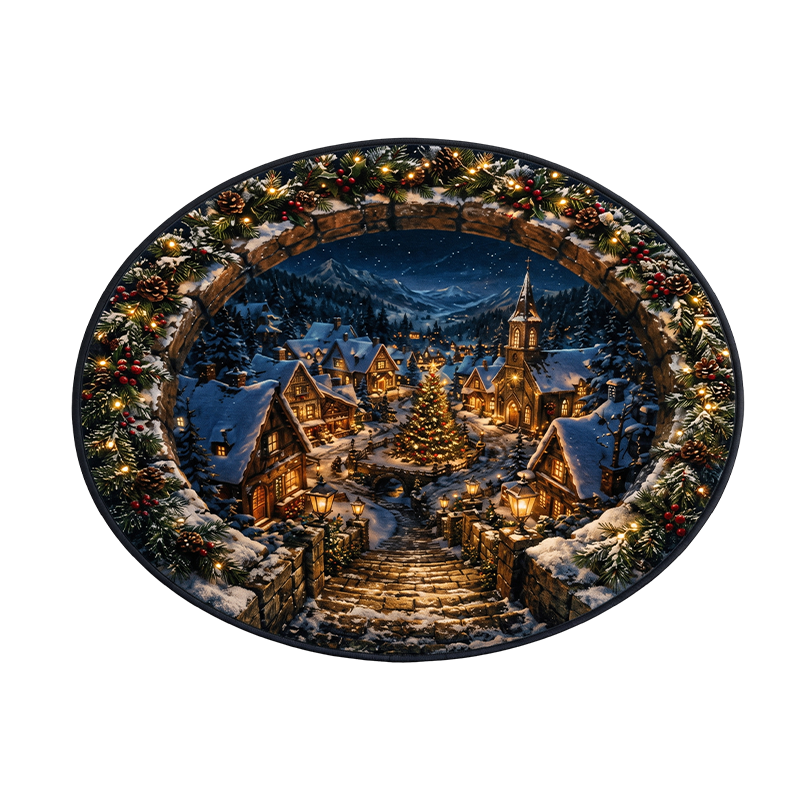 Ribili Christmas 3D Illusion Rug