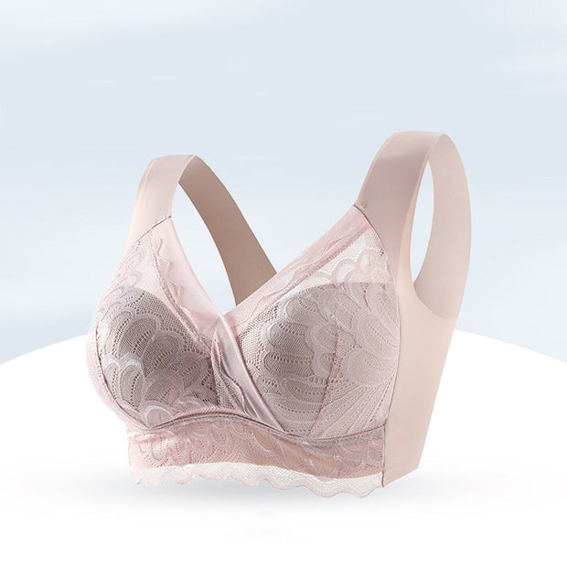 Women's thin no wire lace bra - Libiyi