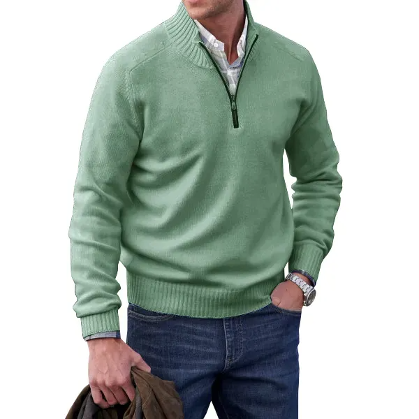 🔥MEN'S CASHMERE ZIPPER BASIC SWEATER🔥 - Libiyi