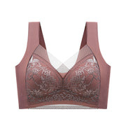 Women's push-up lace push-up bra for beautiful back - Libiyi