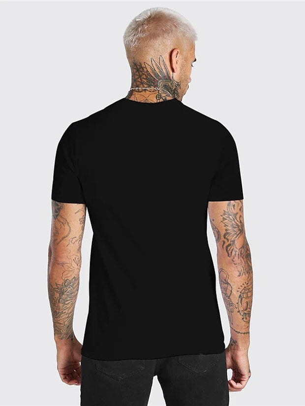 T-shirt unisexe pour homme, imprimé graphique 3D, col ras du cou, motif scorpion, imprimé quotidien, vacances, manches courtes, décontracté, créateur, grand et grand, noir / été 